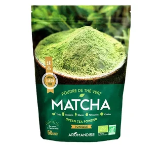 Luomu Hieno Matcha Teejauhe - Irtotavarana 50 g - AROMANDISE