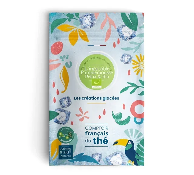 Tè Freddo Bio Detox Pompelmo Irresistibile - 10 bustine - COMPTOIR FRANÇAIS DU THÉ