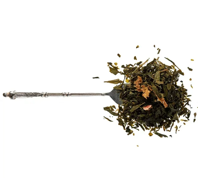 Organic Green Tea Strawberry Basil Picnic - Loose Leaf 100 g - FRENCH TEA HOUSE