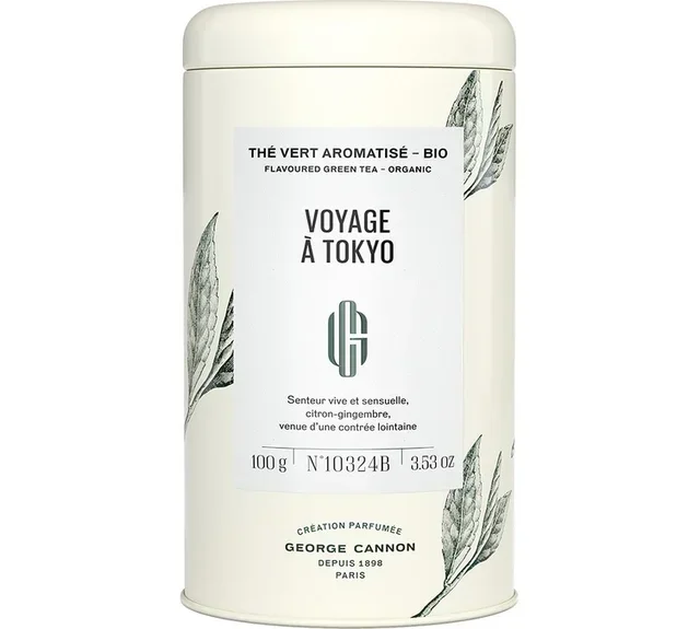 Tè Verde Biologico Voyage à Tokyo - Barattolo Sfuso 100g - GEORGE CANNON
