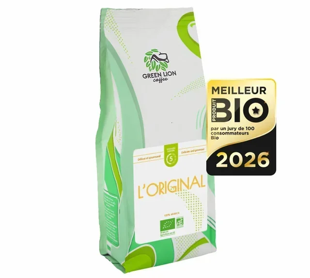 Organic Ground Coffee 1kg - Professional Original - Awarded Best Organic Product - Green Lion Coffee