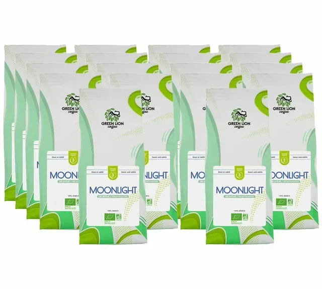 Organic Ground Coffee Moonlight – Decaf – 18×250g – Green Lion Coffee