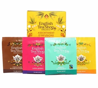 Bio-Kräuter-Tee-Set - 4 x 5 Teebeutel-Mischungen - ENGLISH TEA SHOP