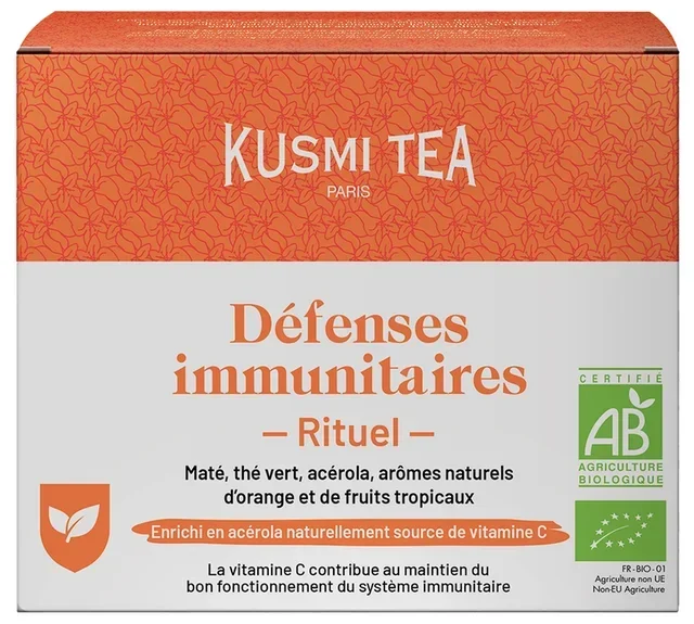 Organic Immune Defense Ritual Tea KUSMI TEA - 18 tea bags
