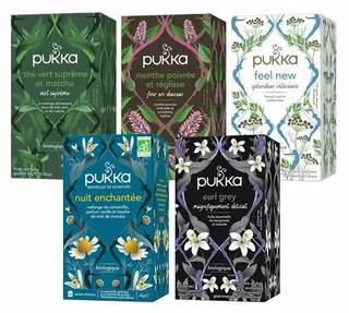 Organic Infusions and Teas Pack - 5 x 20 bags - PUKKA