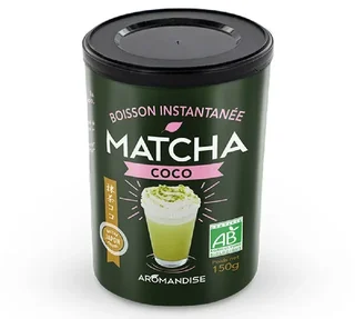 Douceur Matcha Coco Boisson Instantanée Bio - Vrac 150g - AROMANDISE