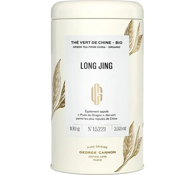 Barattolo Tè Verde Long Jing Bio - Sfuso 100g - GEORGE CANNON