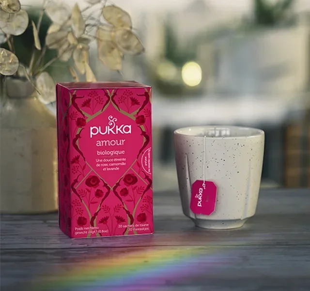 Infusão Amor Bio - 20 saquetas - PUKKA