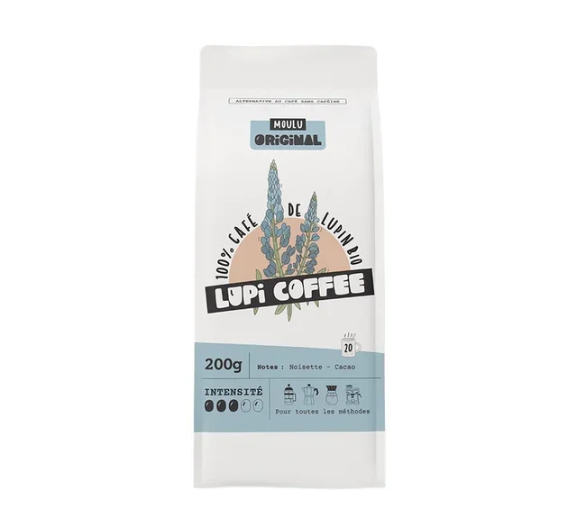 LUPI COFFEE – Βιολογικός Αλεσμένος Καφές Λούπιν, 200 γρ.