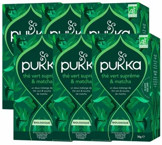 Organic Matcha Supreme Green Tea Professional Pack - 120 Bags PUKKA