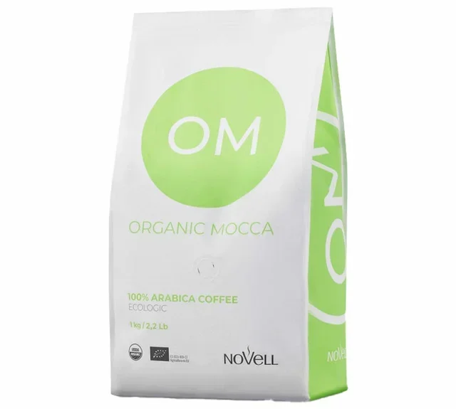 Organic Mocca Whole Bean Coffee 100% Arabica 1kg - CAFÉS NOVELL