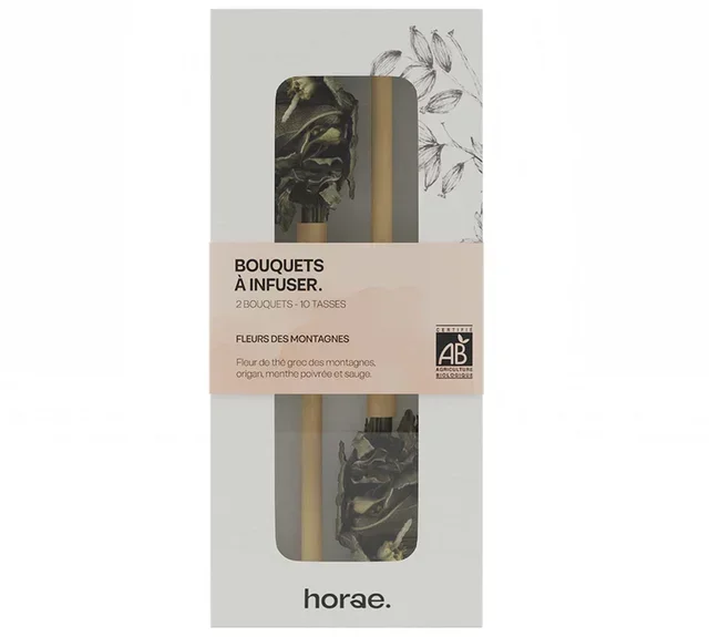 Tè Bio Fiori di Montagna - Mazzi HORAE da Infusione - 2 mazzi (10 tazze)