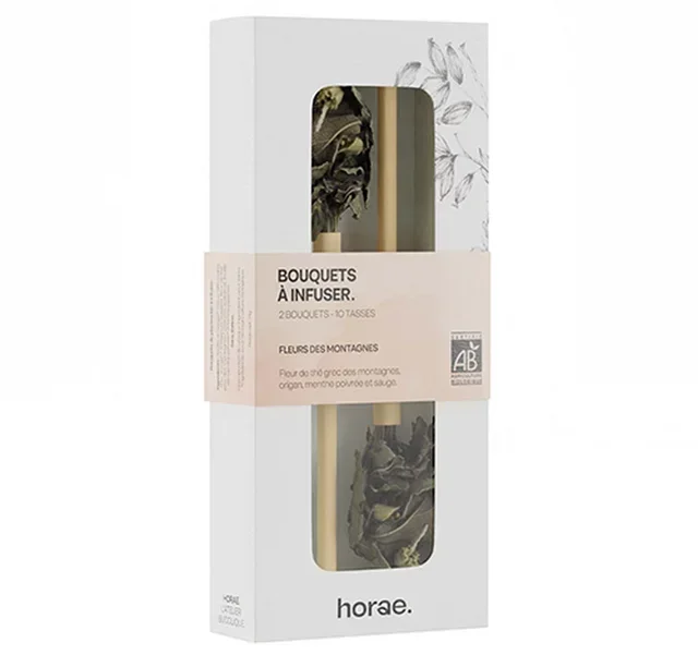 Tè Bio Fiori di Montagna - Mazzi HORAE da Infusione - 2 mazzi (10 tazze)