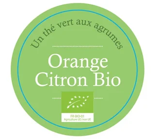 Luomu vihreä tee, jossa on appelsiinin ja sitruunan maku – 100 g irtotee – COMPTOIR FRANÇAIS DU THÉ