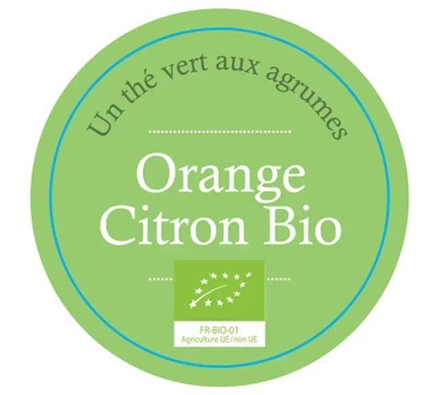 Bio zöld tea, narancs- és citromízű – 100 g – COMPTOIR FRANÇAIS DU THÉ
