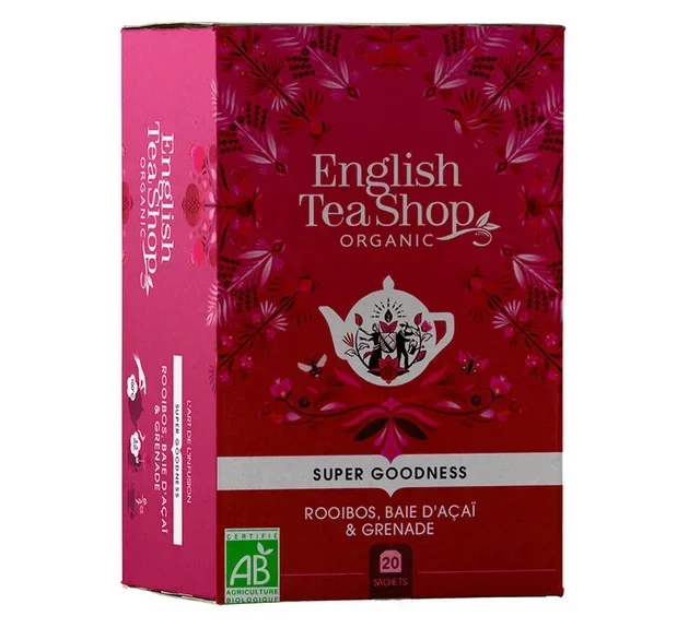 Organic Rooibos, Açai, and Pomegranate – 20 sachets – ENGLISH TEA SHOP