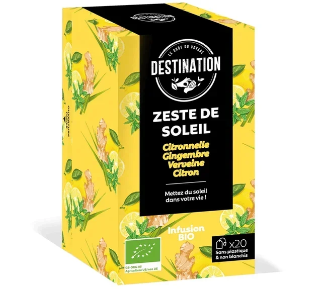 Luomu Auringon Kuori Infuusio 20 pussia - DESTINATION