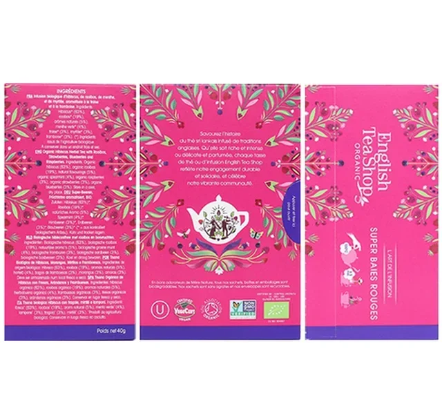 Organic Super Red Berries Infusion - 20 Tea Bags - ENGLISH TEA SHOP