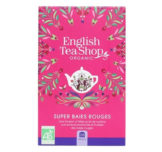 Organic Super Red Berries Infusion - 20 Tea Bags - ENGLISH TEA SHOP