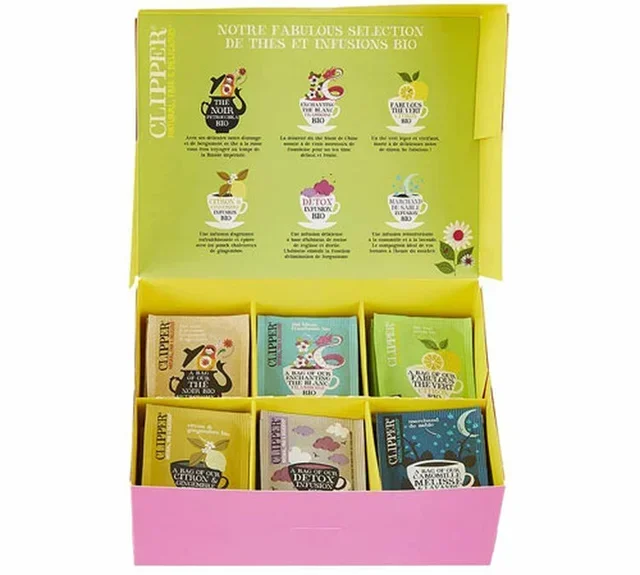 Selezione Tè e Infusi Bio Clipper – 60 Bustine Assortite