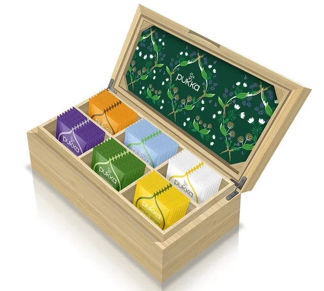 Cofanetto Tè Biologici in Bambù - 6 x 7 bustine - PUKKA