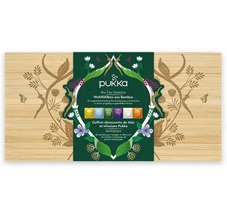 Cofanetto Tè Biologici in Bambù - 6 x 7 bustine - PUKKA