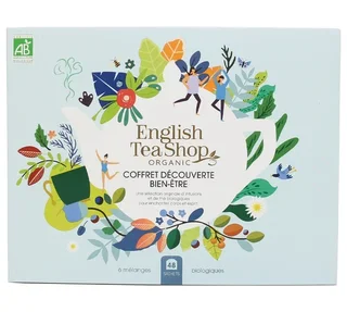 Confezione regalo per scoprire il benessere attraverso tè e infusi biologici – 6 confezioni da 8 bustine – ENGLISH TEA SHOP