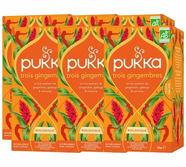 Ekologisk Infusion Tre Ingefära PUKKA - 6x20 påsar paket