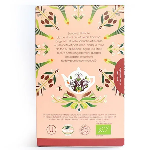 Bio &amp; Fairtrade trópusi fekete tea - 20 filter - FAIRTRADE - ENGLISH TEA SHOP