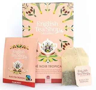 Bio &amp; Fairtrade trópusi fekete tea - 20 filter - FAIRTRADE - ENGLISH TEA SHOP