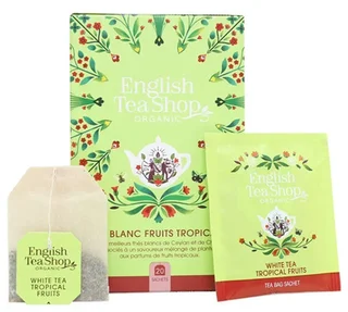 Organic Tropical Fruit White Tea - 20 sachets - ENGLISH TEA SHOP