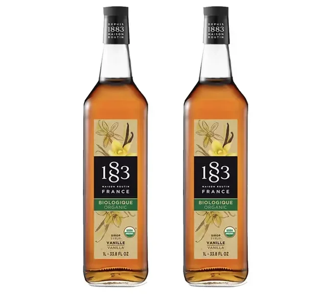 Sirup od Vanile Organski - Staklena Flaša - 1883 ROUTIN 2 x 1 L