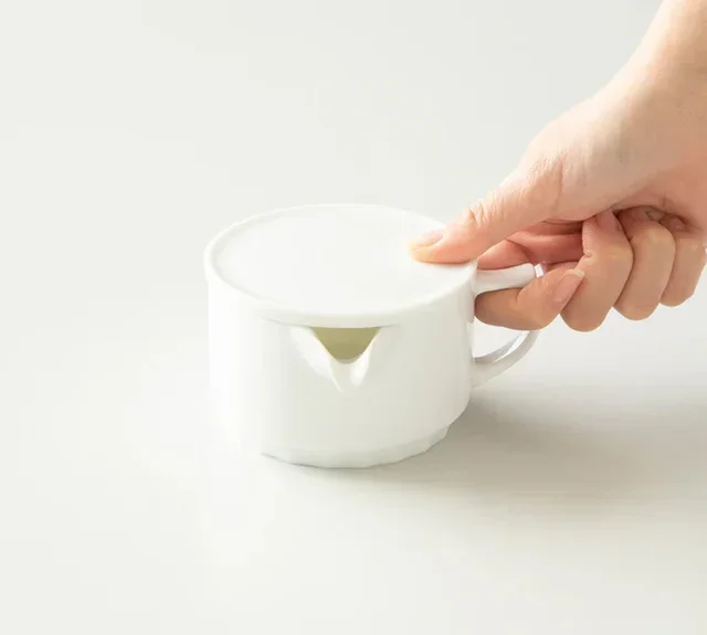 Origami Weiße Kyusu Teekanne 200ml