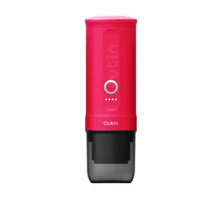 OUTIN Nano Portable Espresso Maker - Fuchsia Pink Edition