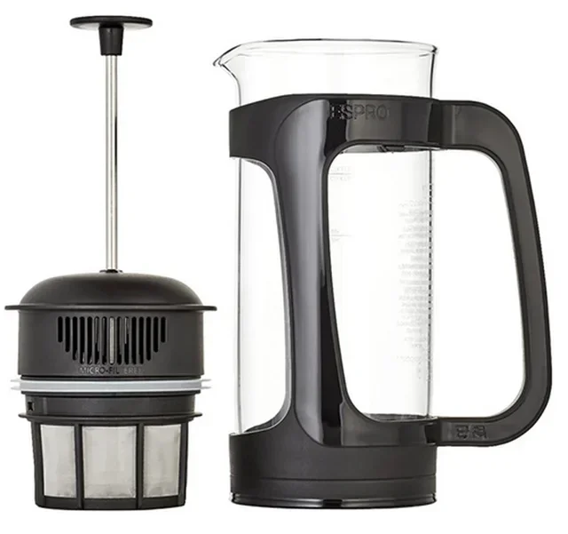 Koffiezetter met zuiger P3 - roestvrij staal - voor 8 kopjes / 1 liter - ESPRO