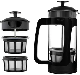 Koffiezetter met zuiger P3 - roestvrij staal - voor 8 kopjes / 1 liter - ESPRO