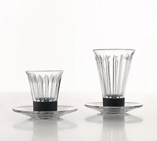 Set Copos Timeless Rise - 2 espressu čaše, 2 čaše za dugu kavu + 4 tanjurića - Delta Q