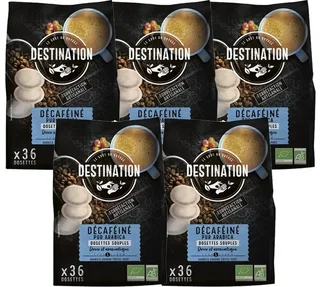 Pack of 180 Organic Decaffeinated soft pods - DESTINATION