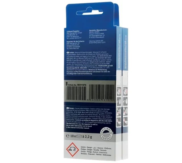 Pack of 2 cleaning tablet boxes - BOSCH