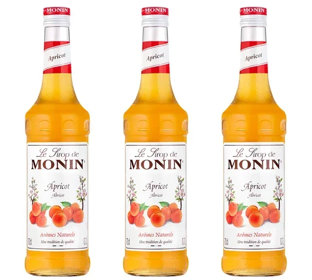 Lote de 3 Siropes Monin Albaricoque - 3 x 70cl
