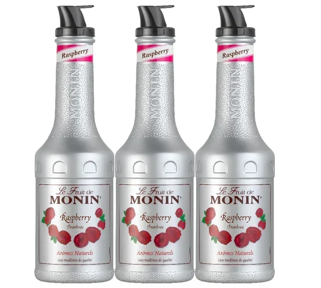 Kit 3 Puree di Lampone Monin - 3 x 1L