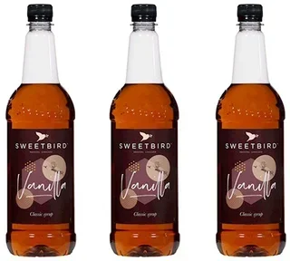 Lote de 3 Siropes Sweetbird - Vainilla - 3 x 1L