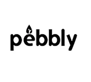 PEBBLY hordozható palack – 550 ml kék üveg szilikon borítással