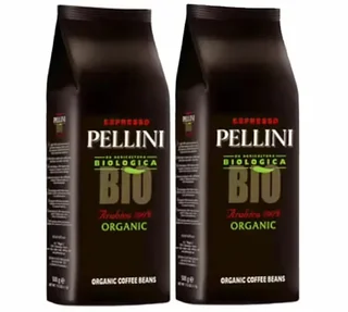 PELLINI Био 100% Арабика Кафе на Зърна - 2 x 500 g