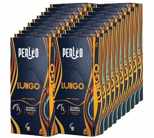 200 kompatibilnih kapsula za Nespresso* Original Lungo za profesionalnu upotrebu - PERLEO