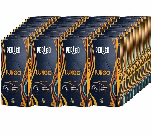 PERLEO - 400 συμβατές κάψουλες Nespresso* Original Lungo για επαγγελματική χρήση