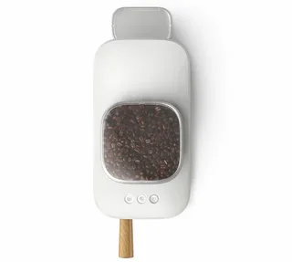 PHILIPS Baristina BAR302/20 espressomaskin med integrert kvern, premiummodell hvit, filterholder i tre.