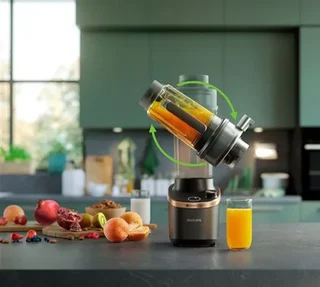 PHILIPS Flip&amp;Juice Блендер HR3770/00 Центрифуга 2 у 1 Црни и бакар