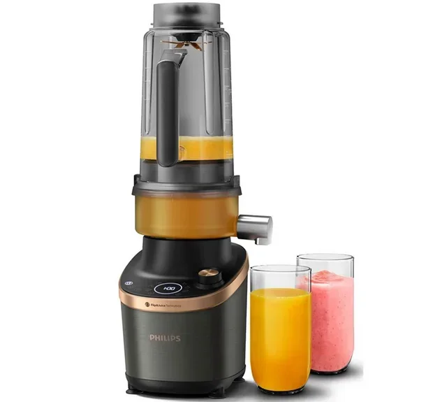 PHILIPS Flip&amp;Juice Блендер HR3770/00 Центрифуга 2 у 1 Црни и бакар
