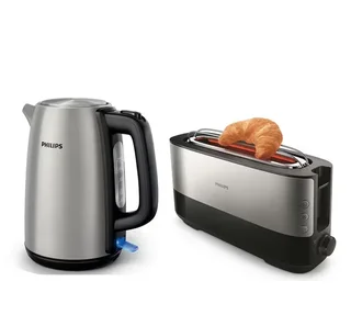 Set Colazione Philips: Bollitore HD9351/90 &amp; Tostapane HD2692/90